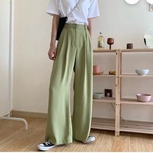 Sage WideLeg Slacks
